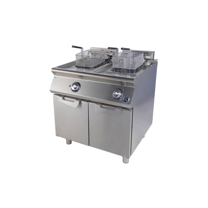 VIRTUS Elektro-Fritteuse - 2x 10 Liter - 18 kW - 800x730x870 mm