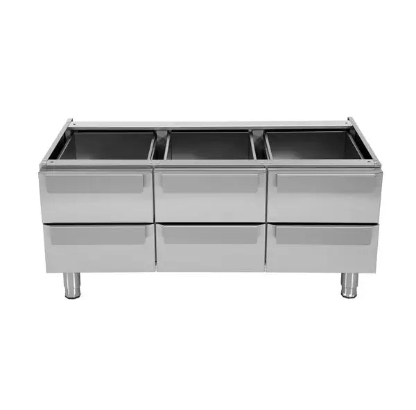 Unterbauschrank 1200 mm mit 6 Schubladen