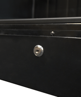 Kühlschrank 1 Glastür Schwarz SVE-450 Bl - 650x543x1794 mm - 0,23 kW - Gastro-Bedarf24 GmbH