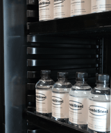 Kühlschrank 1 Glastür Schwarz Mit Canopy SVE-450 Blc - 650x543x1953 mm - 0,23 kW - Gastro-Bedarf24 GmbH