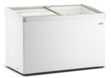 Tiefkühltruhe Glasdeckel LOTTE-396 - 1234x651x840 mm - 0,25 kW - Gastro-Bedarf24 GmbH