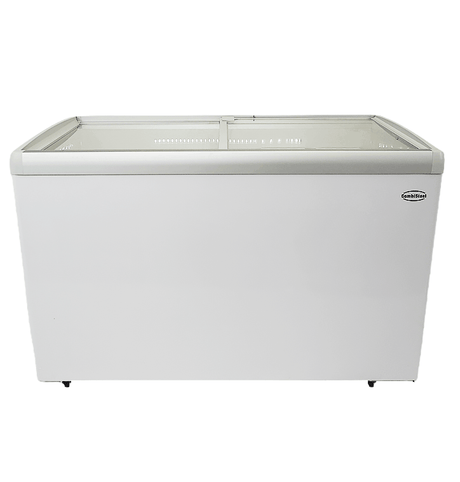 Tiefkühltruhe Glasdeckel LOTTE-396 - 1234x651x840 mm - 0,25 kW - Gastro-Bedarf24 GmbH