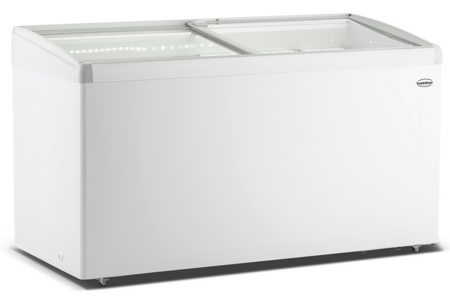 Tiefkühltruhe Glasdeckel LOTTE-456 - 1434x651x840 mm - 0,27 kW - Gastro-Bedarf24 GmbH