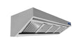 900 Wandhauben Komplett 2400 - 2400x900x450 mm - 0,42 kW - Gastro-Bedarf24 GmbH