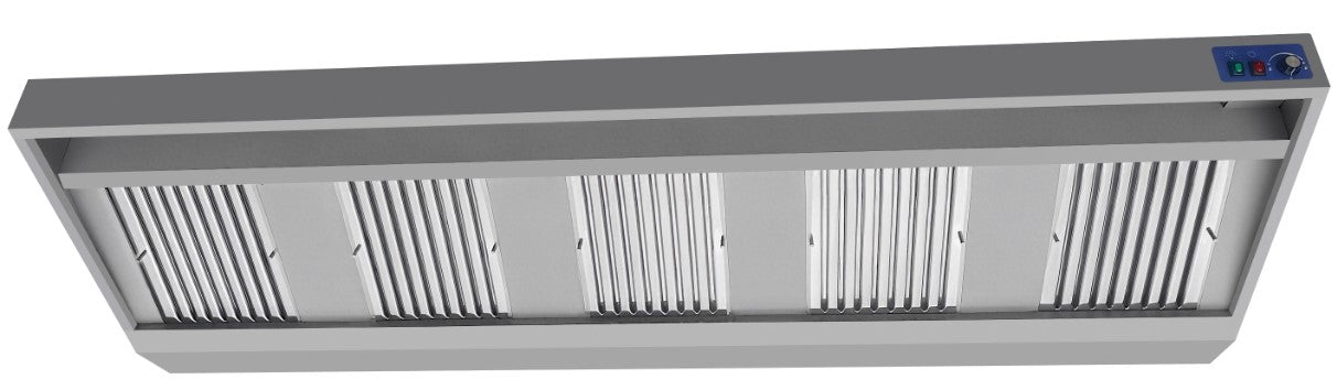 900 Wandhauben Komplett 3000 *transport Auf Anfrage* - 3000x900x450 mm - 0,42 kW - Gastro-Bedarf24 GmbH