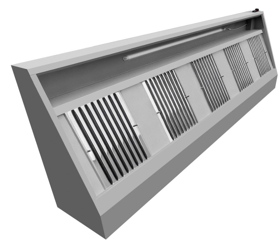 900 Wandhauben Komplett 3000 *transport Auf Anfrage* - 3000x900x450 mm - 0,42 kW - Gastro-Bedarf24 GmbH