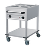 Bain-Marie Wagen 2/1 - 570x880x900 mm - 1.5 kW - Gastro-Bedarf24 GmbH