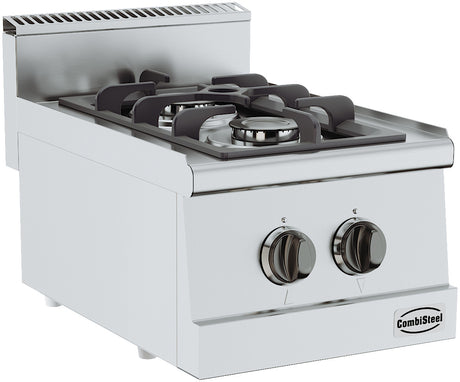Base 600 Gasherd 2 Br. - 400x600x300 mm - 6,5 kW - Gastro-Bedarf24 GmbH