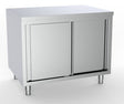 600 Arbeitstisch Schiebetüren 1600 - 1600x600x850 mm - Gastro-Bedarf24 GmbH