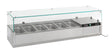 Aufsatzvitrine 1/4 GN X 6 - 1400x335x435 mm - 0,34 kW - Gastro-Bedarf24 GmbH