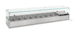 Aufsatzvitrine 1/3 GN X 9 - 2000x395x435 mm - 0,34 kW - Gastro-Bedarf24 GmbH