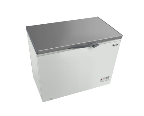 Tiefkühltruhe Edelstahl Deckel 402 L - 1275x740x825 mm - 0,24 kW - Gastro-Bedarf24 GmbH