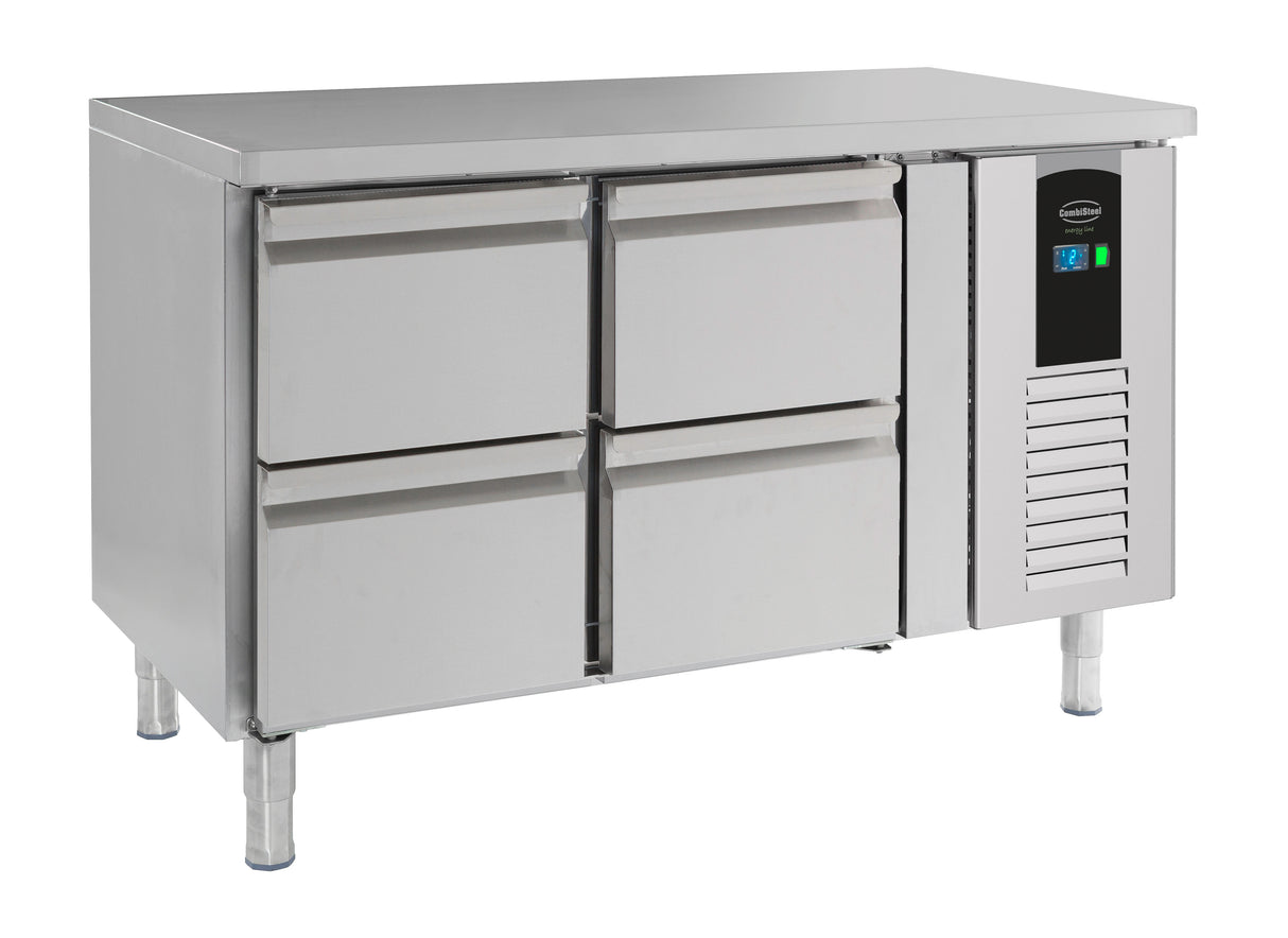 700 Kühltisch 4 Schubladen Energy Line - 1360x700x860 mm - 0,3 kW - Gastro-Bedarf24 GmbH