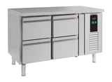700 Kühltisch 4 Schubladen Energy Line - 1360x700x860 mm - 0,3 kW - Gastro-Bedarf24 GmbH
