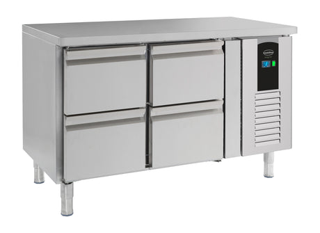 700 Kühltisch 4 Schubladen Energy Line - 1360x700x860 mm - 0,3 kW - Gastro-Bedarf24 GmbH