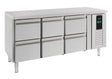 700 Kühltisch 6 Schubladen Energy Line - 1795x700x860 mm - 0,3 kW - Gastro-Bedarf24 GmbH