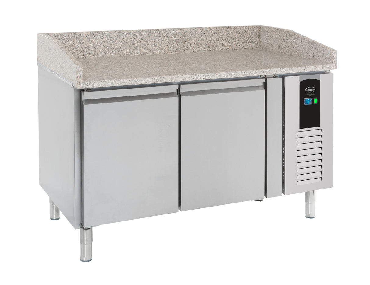 Pizzatisch 2 Türen Energy Line - 1510x800x1000 mm - 0,3 kW - Gastro-Bedarf24 GmbH