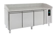 Pizzatisch 3 Türen Energy Line - 2020x800x1000 mm - 0,3 kW - Gastro-Bedarf24 GmbH