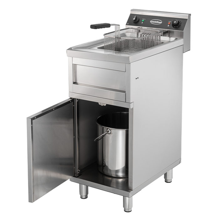 Elektro Fritteuse - 12 Liter - 400x700x850 mm - 6 kW