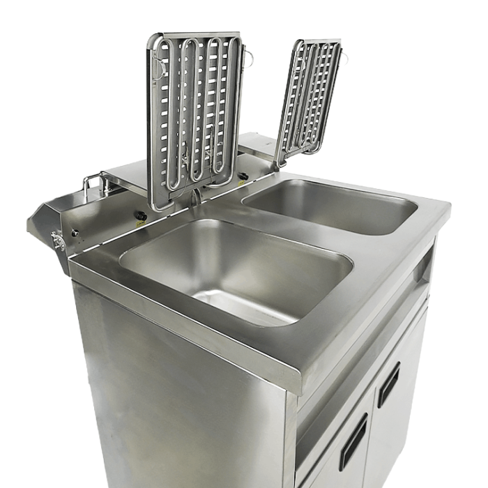 Elektro Fritteuse - 2x9 Liter - 695x530x970 mm - 6,6 kW