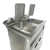 Elektro Fritteuse - 2x9 Liter - 695x530x970 mm - 6,6 kW