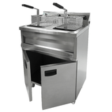 Elektro Fritteuse - 2x9 Liter - 695x530x970 mm - 6,6 kW