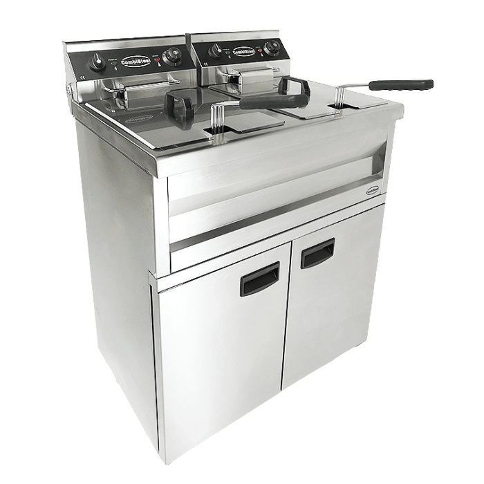 Elektro Fritteuse - 2x9 Liter - 695x530x970 mm - 6,6 kW