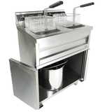 Elektro Fritteuse - 2x9 Liter - 695x530x970 mm - 6,6 kW