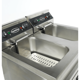 Elektro Fritteuse - 2x9 Liter - 695x530x970 mm - 6,6 kW