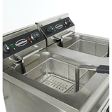 Elektro Fritteuse - 2x9 Liter - 695x530x970 mm - 6,6 kW