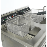 Elektro Fritteuse - 2x9 Liter - 695x530x970 mm - 6,6 kW