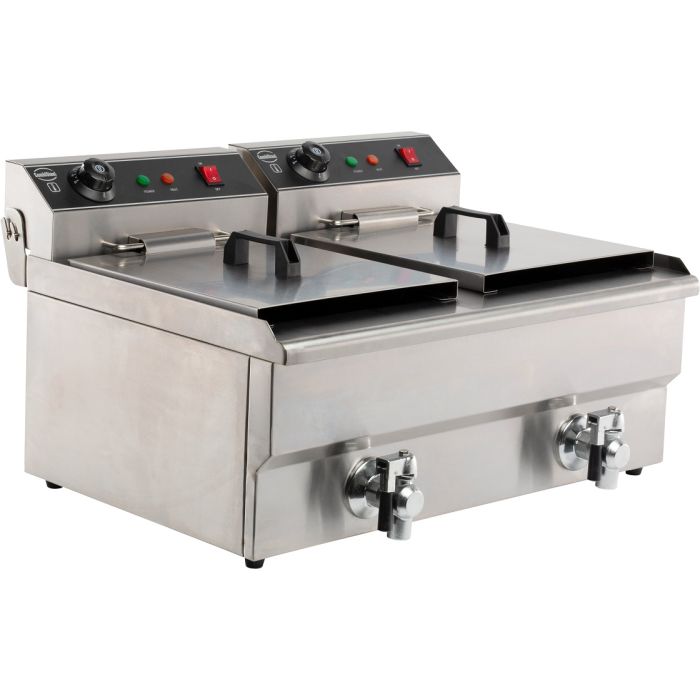 Elektro Tischfritteuse - 2x8 Liter - 630x505x355 mm - 6,6 kW