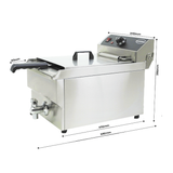 Elektro Tischfritteuse - 10 Liter - 340x560x380 mm - 5 kW