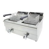 Elektro Tischfritteuse 2x10 Liter - 690x560x380 mm - 10 kW