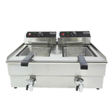 Elektro Tischfritteuse 2x10 Liter - 690x560x380 mm - 10 kW