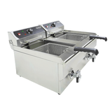 Elektro Tischfritteuse 2x10 Liter - 690x560x380 mm - 10 kW