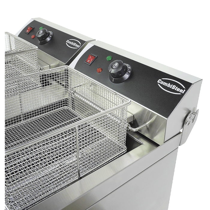 Elektro Tischfritteuse 2x10 Liter - 690x560x380 mm - 10 kW