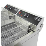 Elektro Tischfritteuse 2x10 Liter - 690x560x380 mm - 10 kW