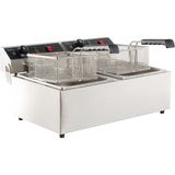 Elektro Tischfritteuse - 2x6 Liter - 590x440x290 mm - 6,6 kW