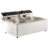 Elektro Tischfritteuse - 2x6 Liter - 590x440x290 mm - 6,6 kW