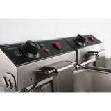 Elektro Tischfritteuse - 2x6 Liter - 590x440x290 mm - 6,6 kW