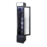 Getränkekühlschrank 1 Glastür - Schlank - Schwarz - 105 Liter - 360x422x1880 mm