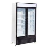 Getränkekühlschrank mit 2 Türen - 780 Liter - 1120x595x2100 mm - inkl. Räder