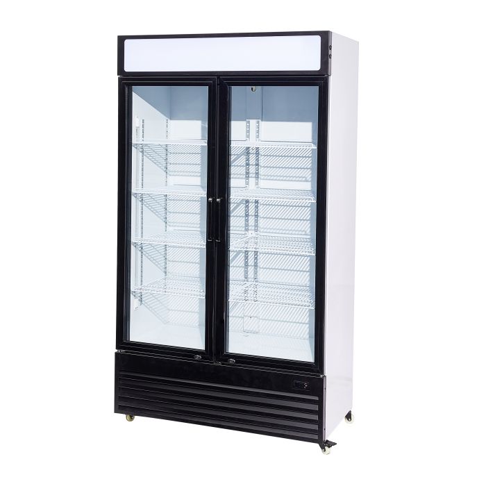 Getränkekühlschrank mit 2 Türen - 780 Liter - 1120x595x2100 mm - inkl. Räder