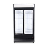 Getränkekühlschrank mit Glasschiebetüren - 750 Liter - 1120x610x1965 mm - inkl. Räder
