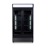 Getränkekühlschrank mit Glasschiebetüren - 780 Liter - 1120x595x2100 mm - inkl. Räder