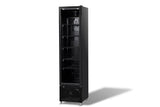 Kühlschrank Glastür Schmall Schwarz NAP-250 - 460x560x1915 mm - 0.165 kW - Gastro-Bedarf24 GmbH