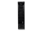 Kühlschrank Glastür Schmall Schwarz NAP-250 - 460x560x1915 mm - 0.165 kW - Gastro-Bedarf24 GmbH