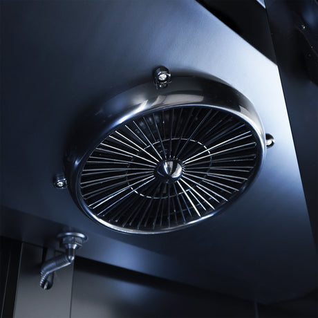Kühlschrank 2 Glastüren Schwarz NAP-850 - 1120x597x2110 mm - 0.4 kW - Gastro-Bedarf24 GmbH