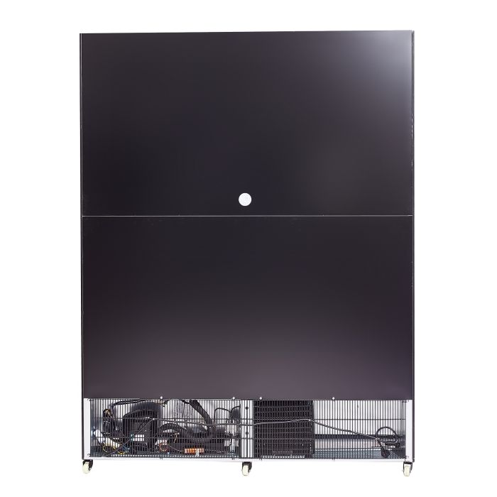 Getränkekühlschrank mit 3 Türen - Schwarz - 1200 Liter - 1600x600x2100 mm - inkl. Räder und Türheizung